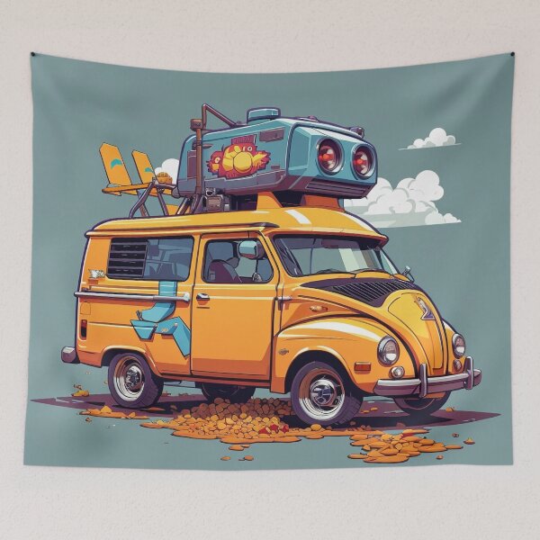 Item preview, A cartoon of a van designed and sold by johndesign88.