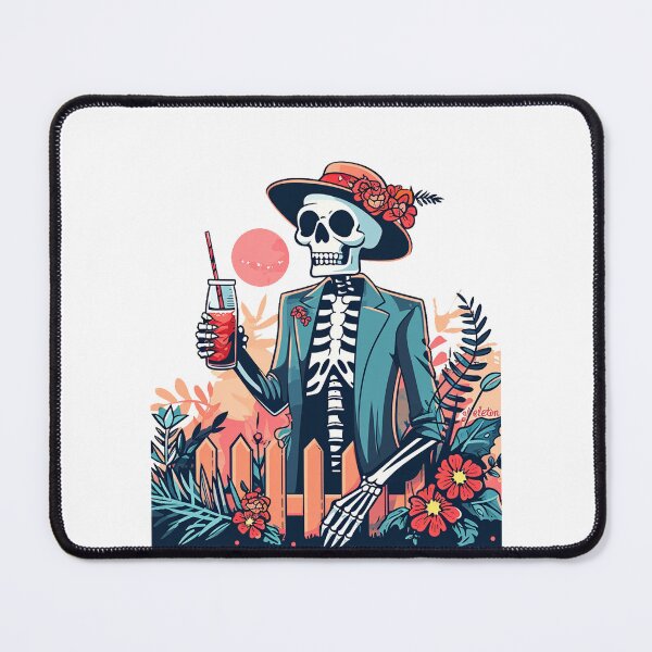 Item preview, Chic Bones: Preppy Skeleton in Pink - A Trendy Halloween Twist designed and sold by pickaxflapper0p.