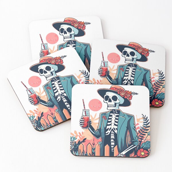 Item preview, Chic Bones: Preppy Skeleton in Pink - A Trendy Halloween Twist designed and sold by pickaxflapper0p.