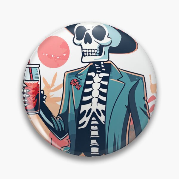 Item preview, Chic Bones: Preppy Skeleton in Pink - A Trendy Halloween Twist designed and sold by pickaxflapper0p.