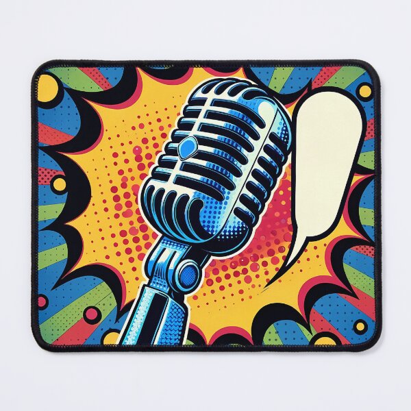 Item preview, Vintage Pop Art Microphone Explosion designed and sold by M-ormin.