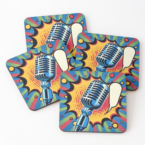 Item preview, Vintage Pop Art Microphone Explosion designed and sold by M-ormin.
