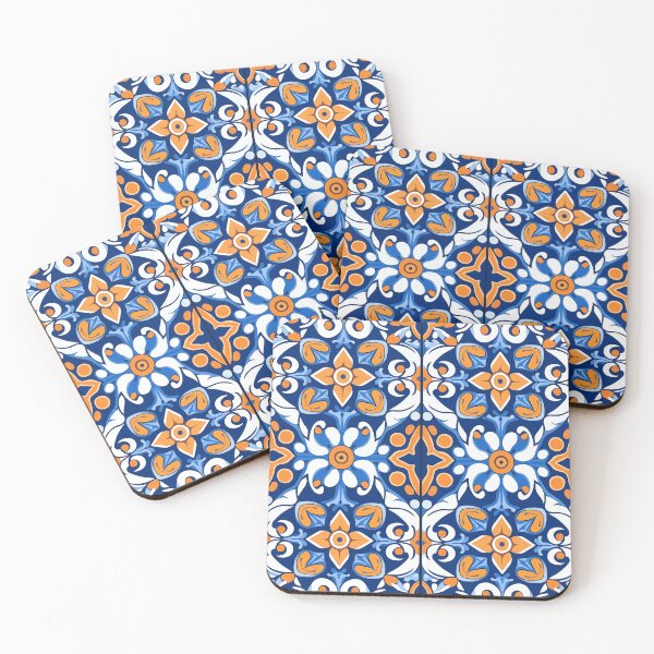 Item preview, Floral Portuguese Tile designed and sold by CreatifStudios.
