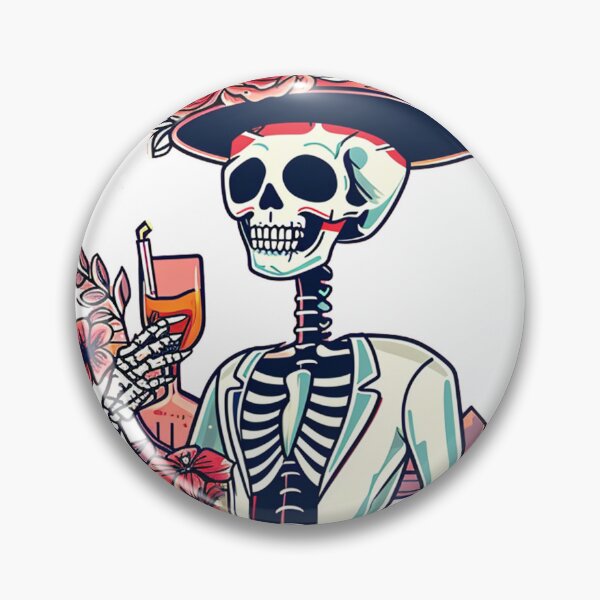 Item preview, Chic Bones: Preppy Skeleton in Pink - A Trendy Halloween Twist designed and sold by pickaxflapper0p.