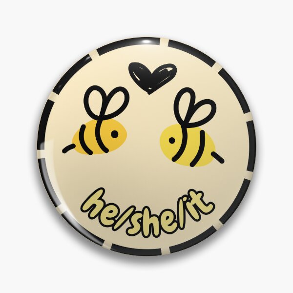 Item preview, He/She/It Pronouns | Bee Enbee | He She It Pronoun designed and sold by Furia LGBTQ+ Accessories.