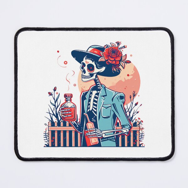 Item preview, Chic Bones: Preppy Skeleton in Pink - A Trendy Halloween Twist designed and sold by pickaxflapper0p.