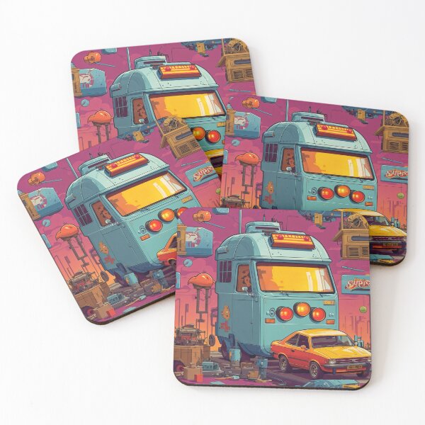 Item preview, A cartoon of a bus and a car designed and sold by johndesign88.