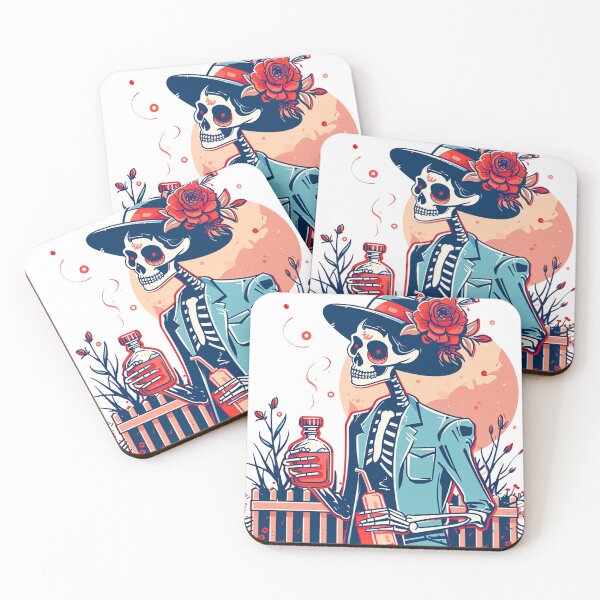 Item preview, Chic Bones: Preppy Skeleton in Pink - A Trendy Halloween Twist designed and sold by pickaxflapper0p.