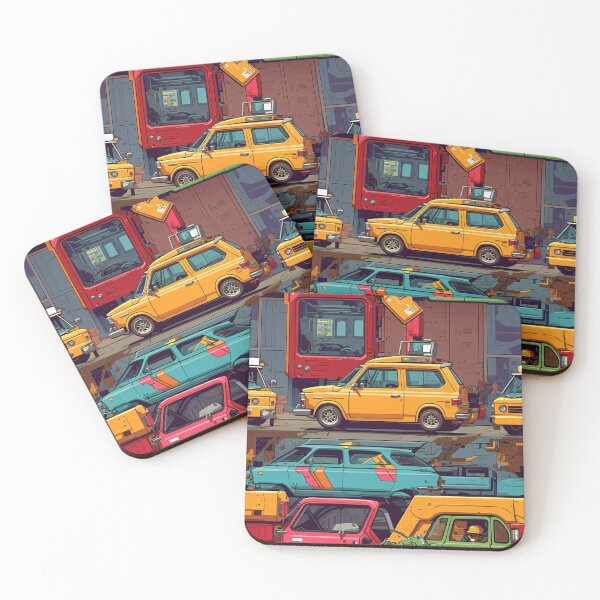 Item preview, A group of cars in a parking lot designed and sold by johndesign88.