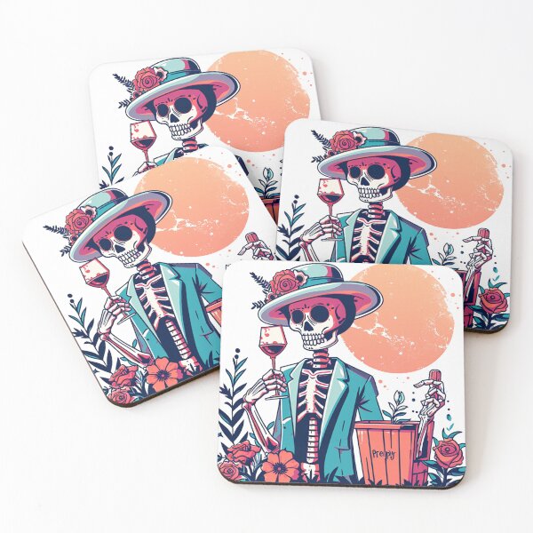 Item preview, Chic Bones: Preppy Skeleton in Pink - A Trendy Halloween Twist designed and sold by pickaxflapper0p.