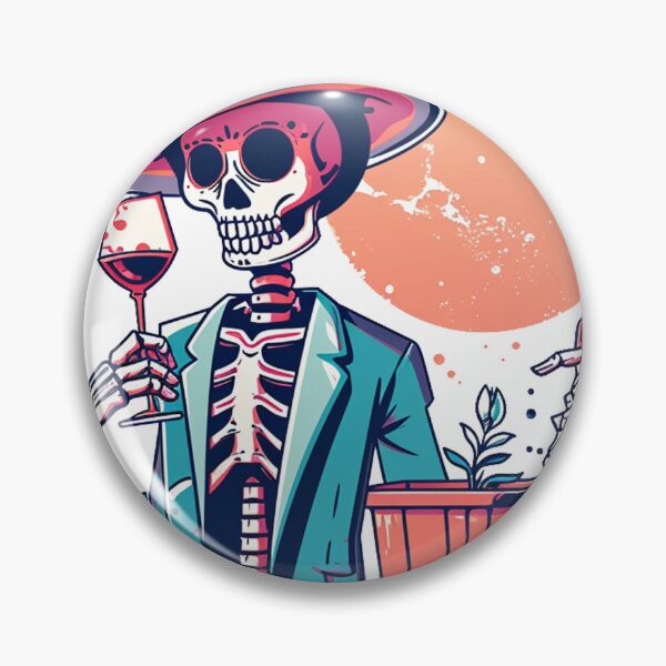 Item preview, Chic Bones: Preppy Skeleton in Pink - A Trendy Halloween Twist designed and sold by pickaxflapper0p.