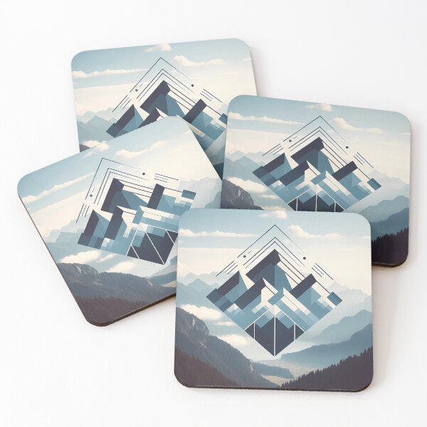 Item preview, Harmony of Mountains: Nature and Innovation in Symbiotic Coexistence designed and sold by DethLock.