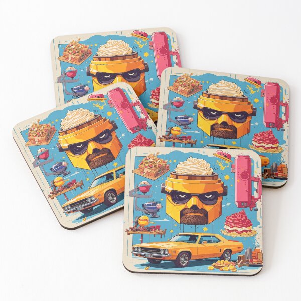 Item preview, A yellow car with a man's face and a beard designed and sold by johndesign88.