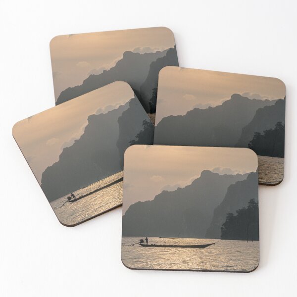 Item preview, Sunrise over the Cheow Lan Lake, Khao Sok, Thailand designed and sold by JoSowden.