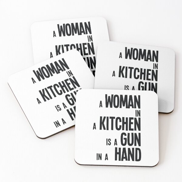 Item preview, A Woman in Every Kitchen is a Gun in Hand designed and sold by Hirokaa.