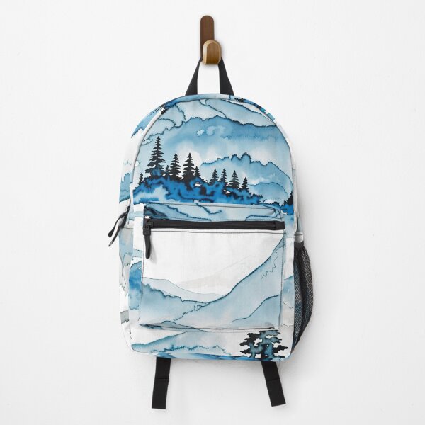 Item preview, A blue and white mountain landscape designed and sold by johndesign88.