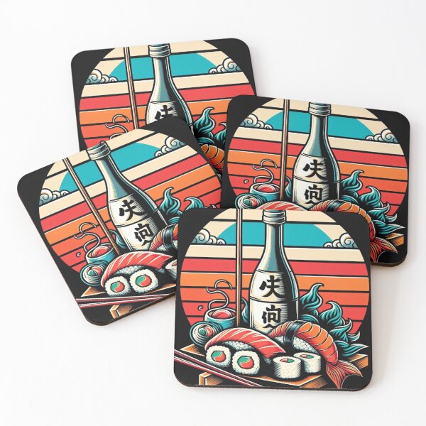Item preview, Sushi and Sake Vintage | Men's Kanpai Japanese Art Lover   designed and sold by Collin36.