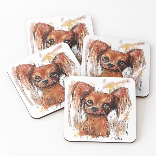 Item preview, Russian Toy Red Dog designed and sold by TraceyMackieArt.
