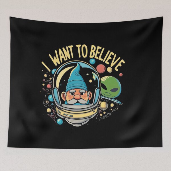 Item preview, Gnome. I Want To Believe designed and sold by Myra365Art.