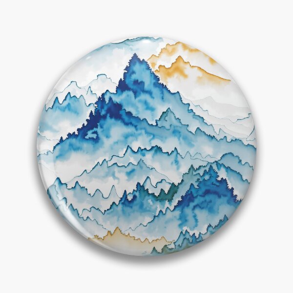 Item preview, A painting of mountains and trees designed and sold by johndesign88.