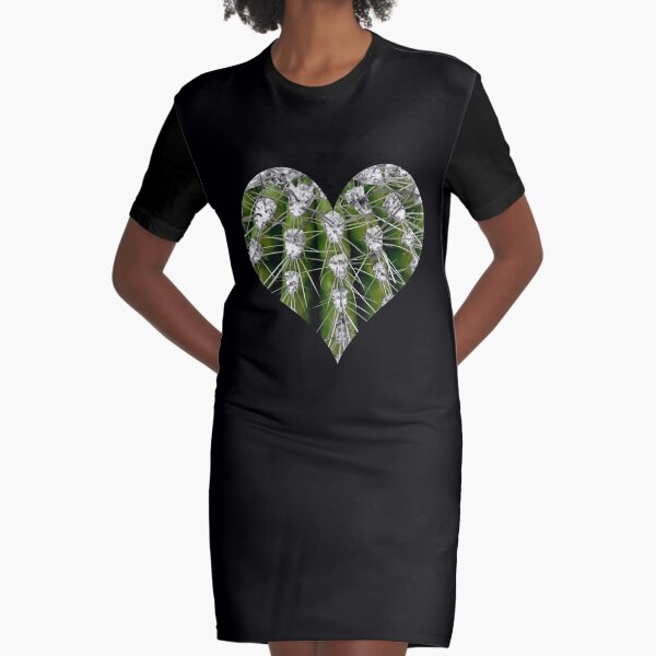 Prickly Cactus Graphic T-Shirt Dress
