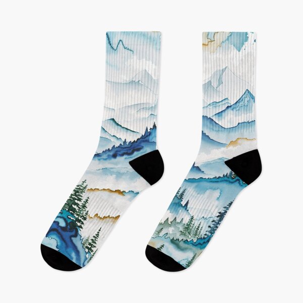 Item preview, A painting of mountains and trees designed and sold by johndesign88.