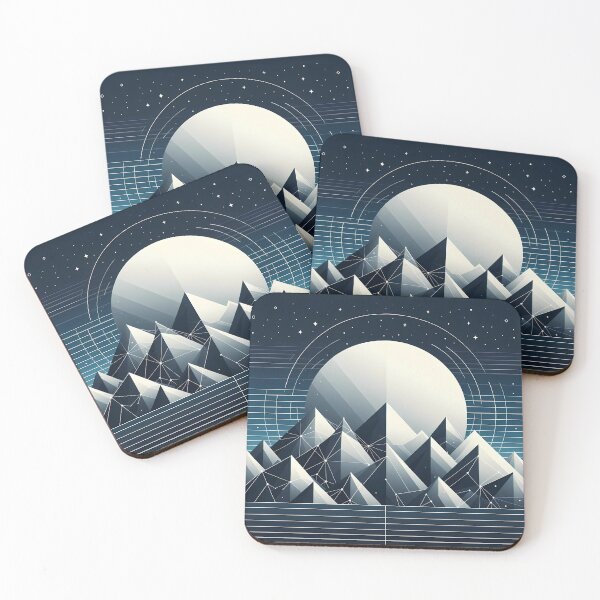 Item preview, Moonlit Geometry: A Harmonious Dance of Nature and Mathematics designed and sold by DethLock.