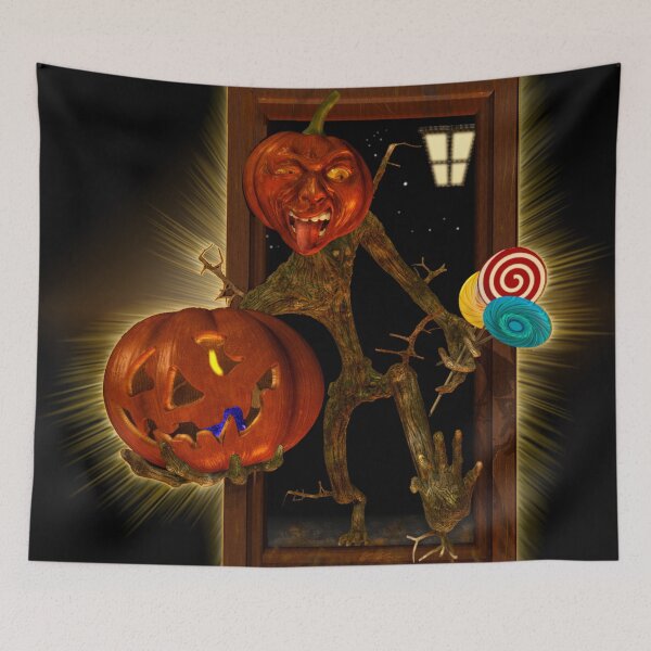 Aperçu de l'œuvre Halloween - Illustration 3D fantastique - Version jaune créée et vendue par KairoDesign.