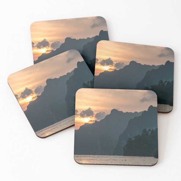 Item preview, Sun rise over the Cheow Lan Lake, Khao Sok, Thailand designed and sold by JoSowden.