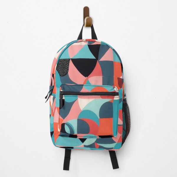 Item preview, A colorful pattern with black and blue and pink triangles designed and sold by johndesign88.