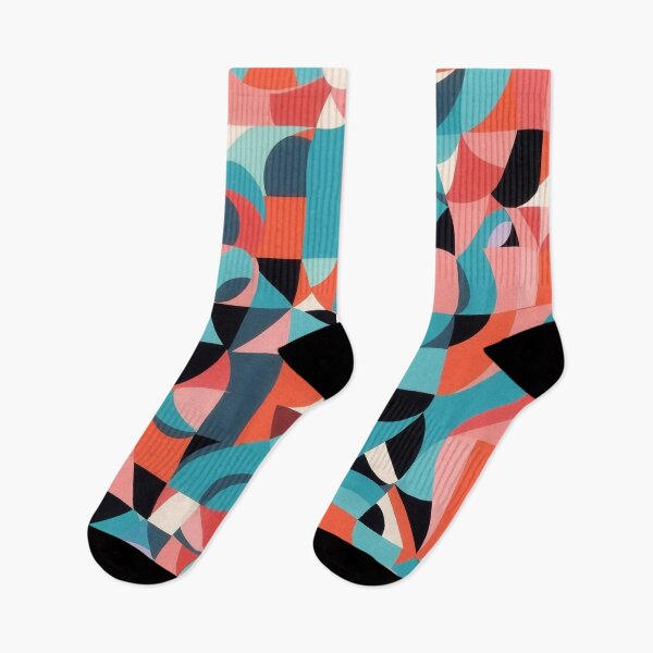 Item preview, A colorful pattern with black and blue and pink triangles designed and sold by johndesign88.
