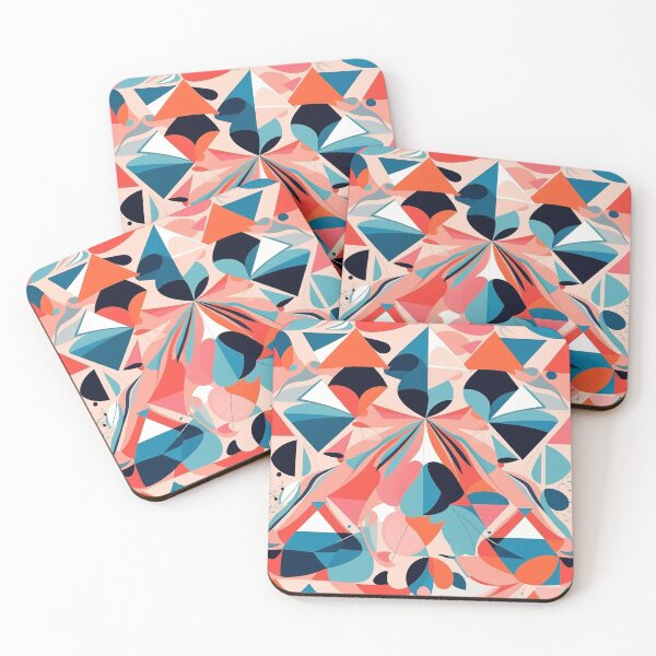 Item preview, A colorful pattern with triangles designed and sold by johndesign88.