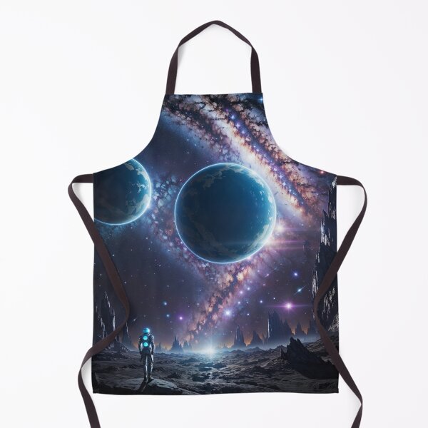 Artikelvorschau, Eine Person steht in einer felsigen Gegend mit Planeten im Hintergrund entworfen und verkauft von johndesign88.