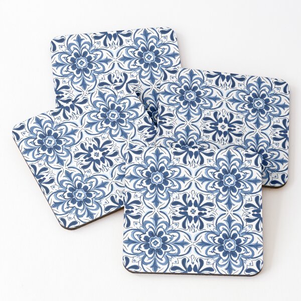 Item preview, Blue and White Portuguese Style Tile designed and sold by CreatifStudios.