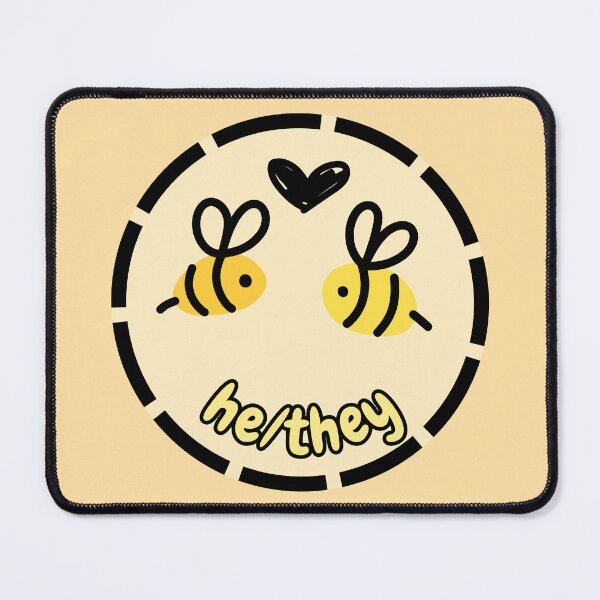 Item preview, He/They Pronouns | Bee Enbee | He They Pronoun designed and sold by Furia LGBTQ+ Accessories.