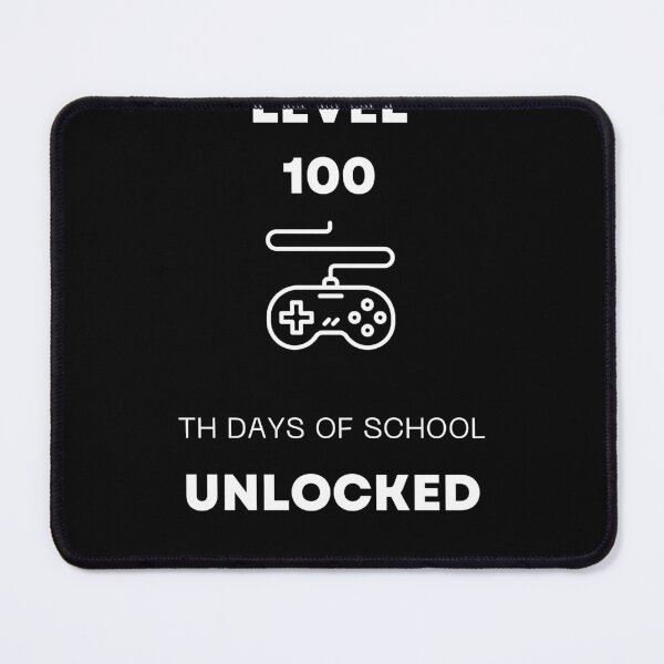 Item preview, "Level 100th Days of School Unlocked Tee | Gaming-Inspired Achievement" designed and sold by AI-volution.