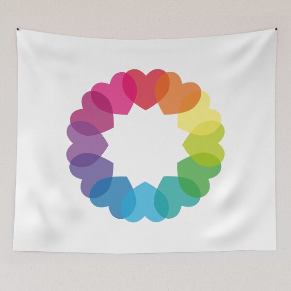 Item preview, Heart Colour Wheel designed and sold by galaxydaydreams.