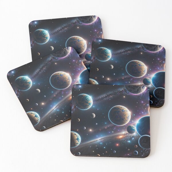 Item preview, Planets and stars in space designed and sold by johndesign88.