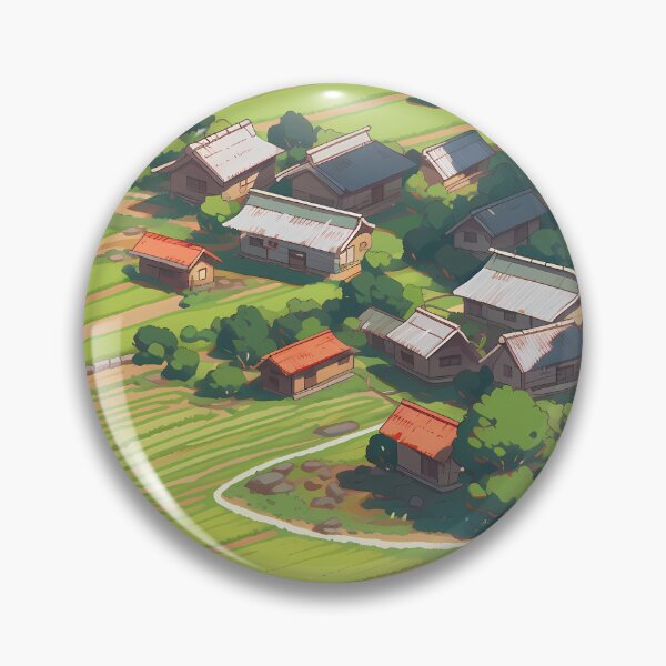 Item preview, Anime countryside top down view- Pixel art designed and sold by octoboobs.