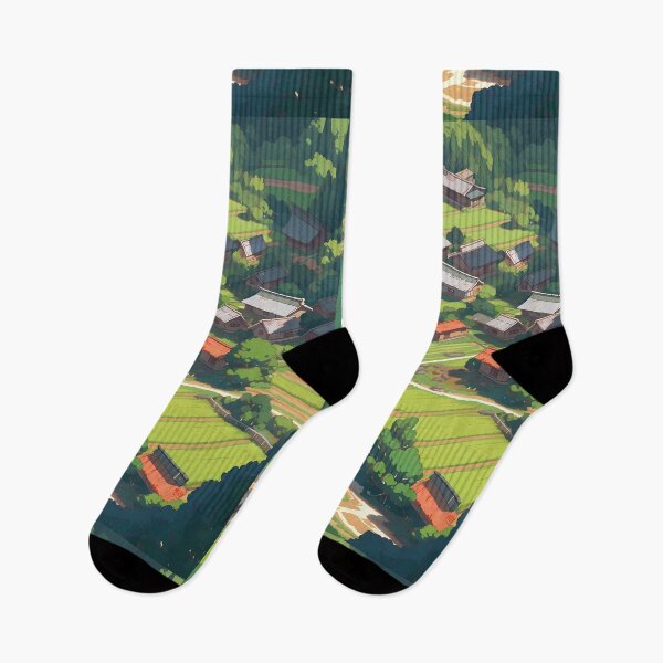 Item preview, Anime countryside top down view- Pixel art designed and sold by octoboobs.