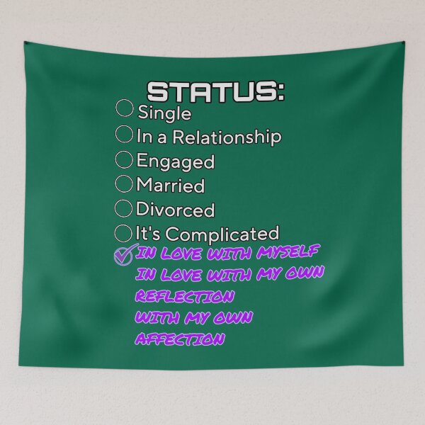 Item preview, Funny Status: In Love With Myself  designed and sold by Megaera8.