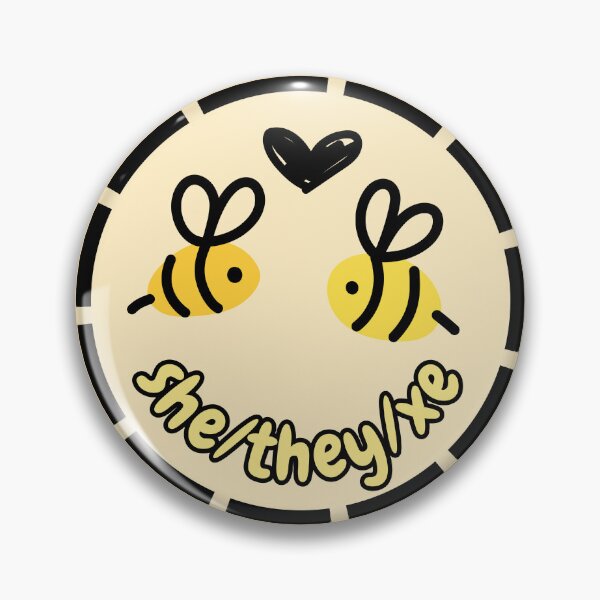Item preview, She/They/Xe Pronouns | Bee Enbee | She They Xe Pronoun designed and sold by Furia LGBTQ+ Accessories.