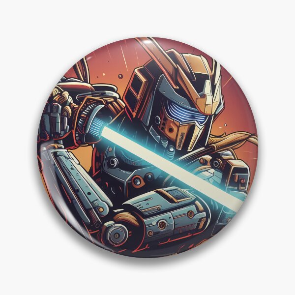 Item preview, Futuristic Samurai Warrior with Glowing Sword  designed and sold by ByteyCreatives.