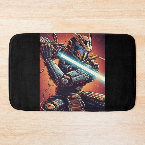 Item preview, Futuristic Samurai Warrior with Glowing Sword  designed and sold by ByteyCreatives.