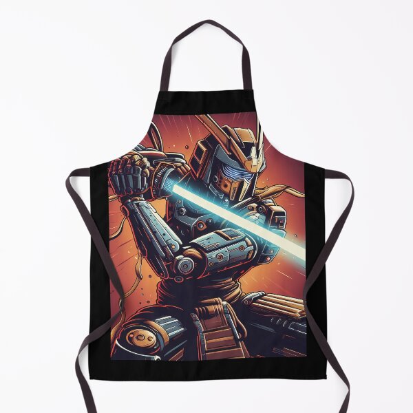 Item preview, Futuristic Samurai Warrior with Glowing Sword designed and sold by ByteyCreatives.