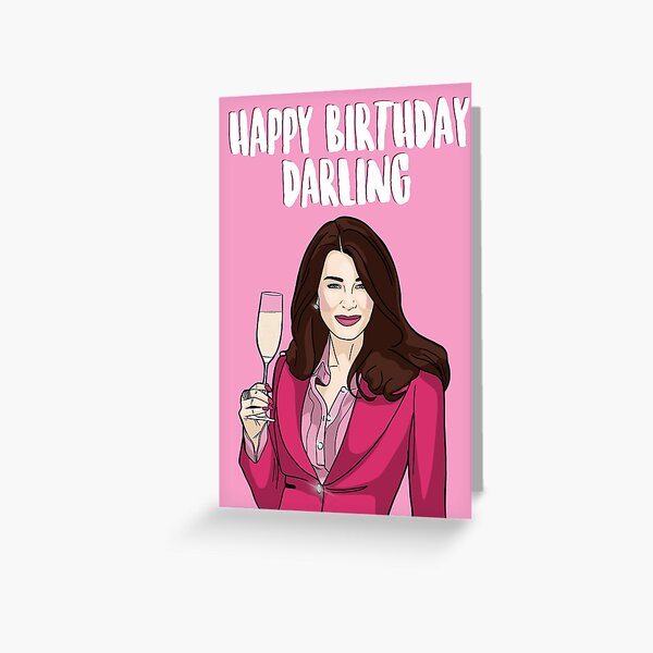 Item preview, Happy Birthday Darling - Lisa Vanderpump from The Real Housewives of Beverly Hills and Vanderpump Rules designed and sold by PopShopDesignFR.