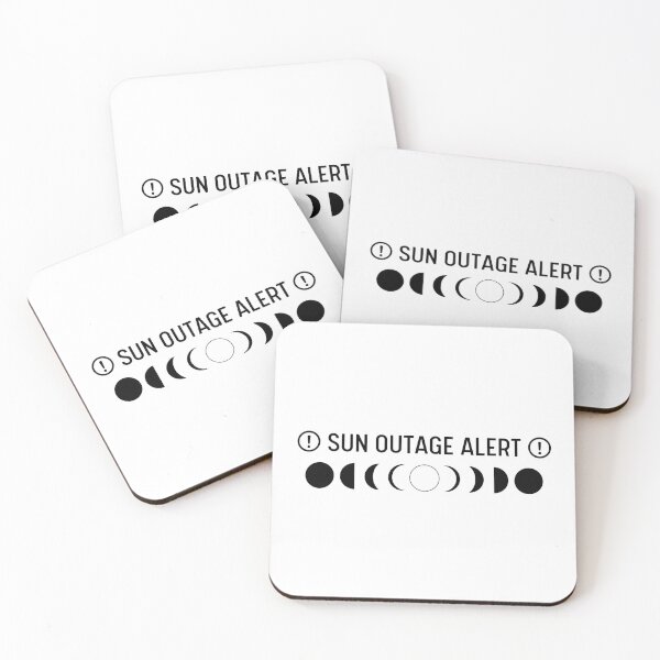 Item preview, Total Solar Eclipse - Sun Outage Alert designed and sold by humnoo.