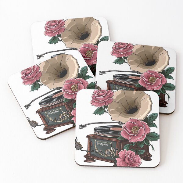 Item preview, Timeless Melodies: Vintage Gramophone with Floral Elegance designed and sold by pickaxflapper0p.