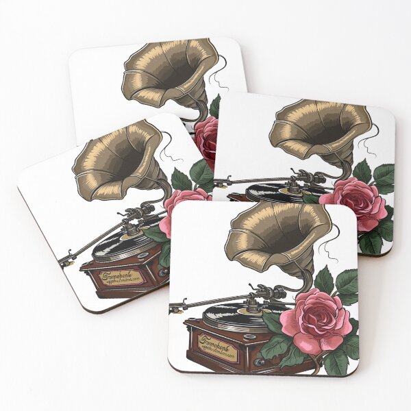 Item preview, Timeless Melodies: Vintage Gramophone with Floral Elegance designed and sold by pickaxflapper0p.