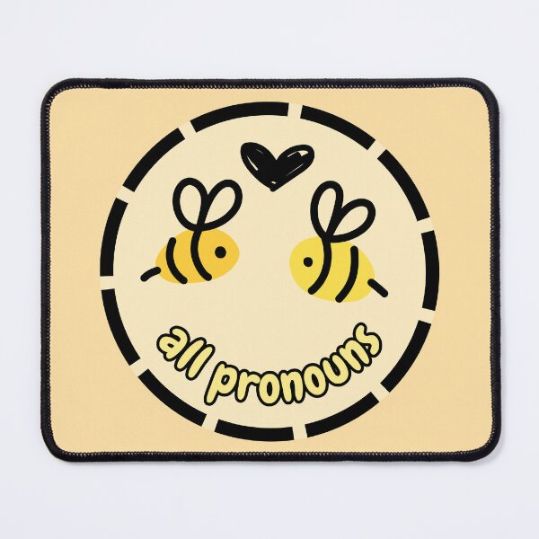 Item preview, All Pronouns | Bee Enbee | All Pronoun designed and sold by Furia LGBTQ+ Accessories.